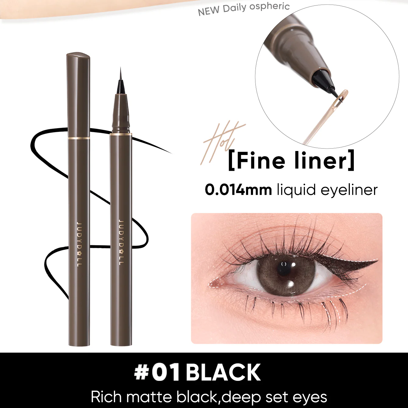 Slim Liquid Eyeliner - 5 Options - Image 6