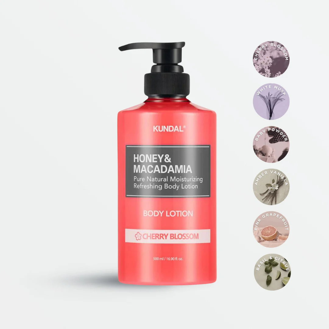 Honey & Macadamia Pure Body Lotion - 6 Scents (500ml)