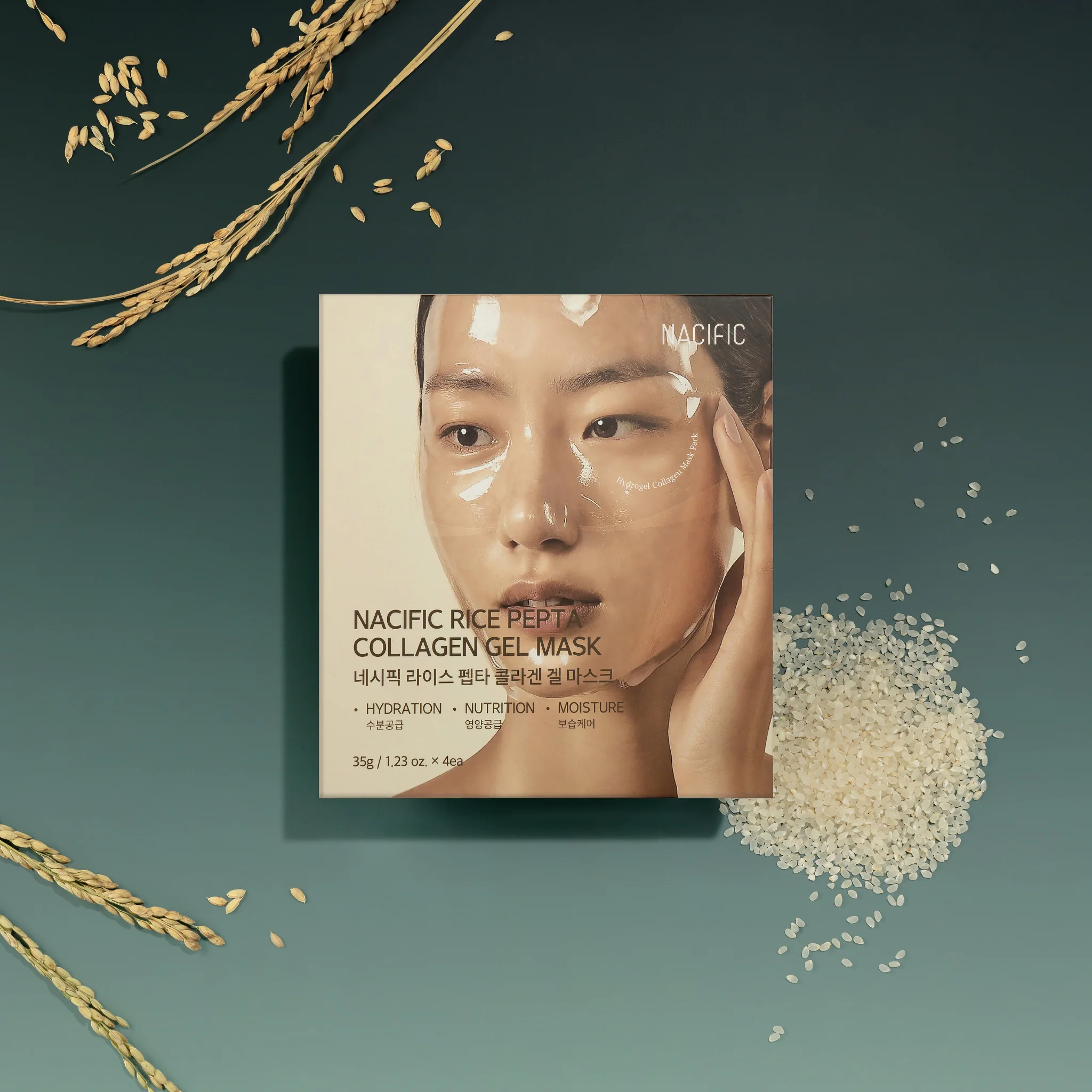 Rice Pepta Collagen Gel Mask (1pc) - Image 4