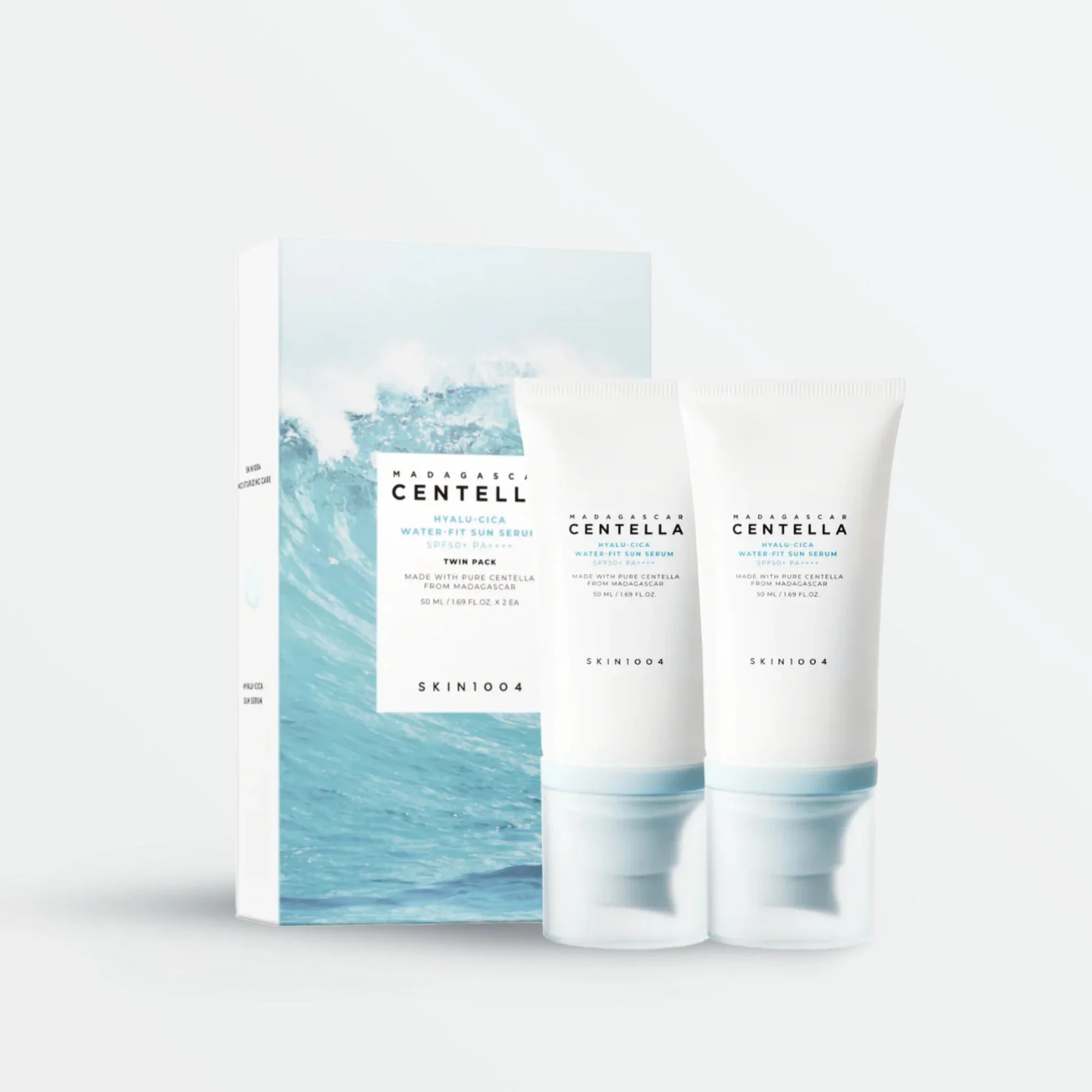Twin Pack Madagascar Centella Hyalu-Cica Water-Fit Sun Serum SPF50+ PA++++ (2 products)