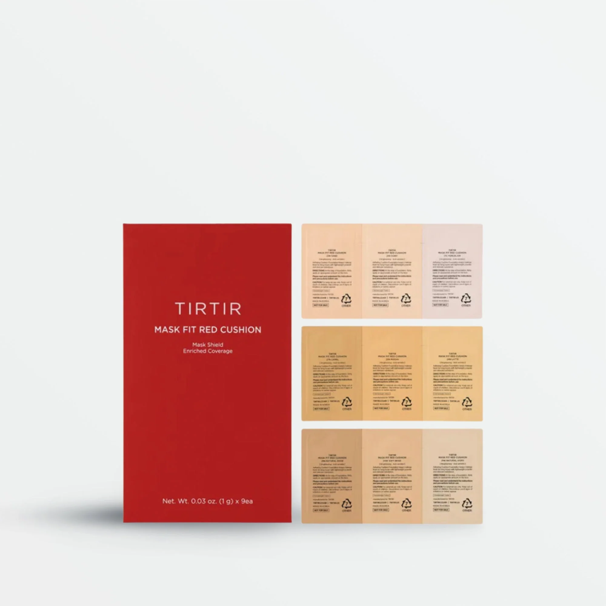 Mask Fit Red Cushion 9 Shade Sample Kit